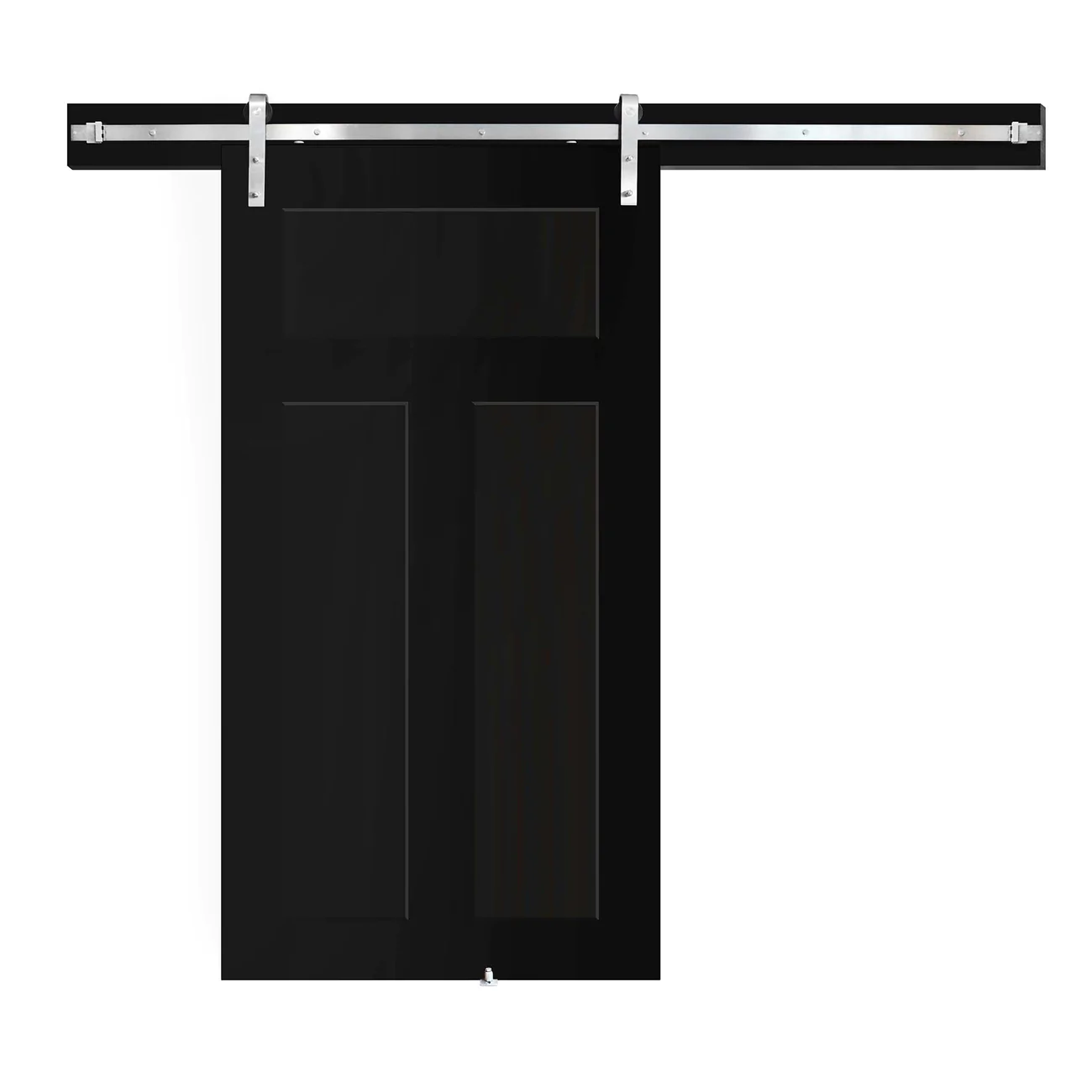 bullet resistant Barn Door tri-panel black