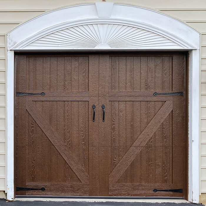 bullet resistant wood garage door